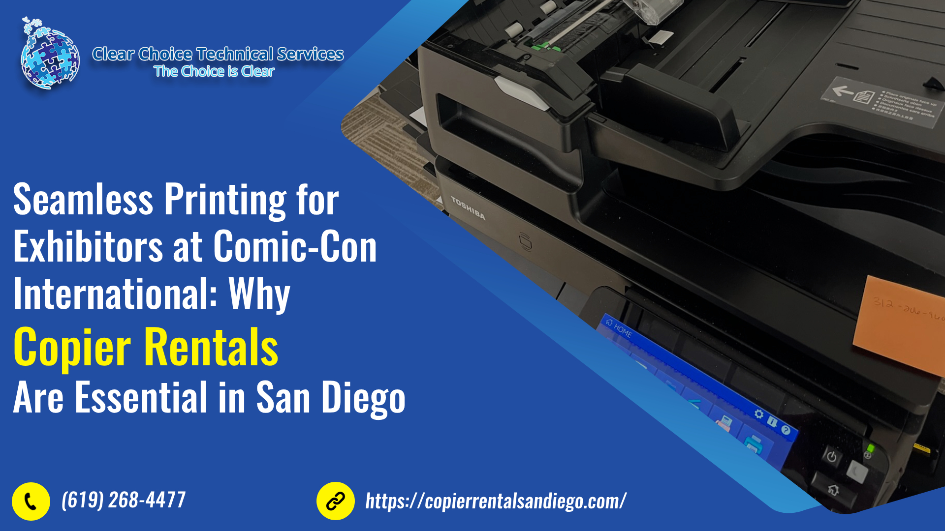 Seamless Printing for Exhibitors at Comic-Con International: Why Copier Rentals Are Essential in San Diego