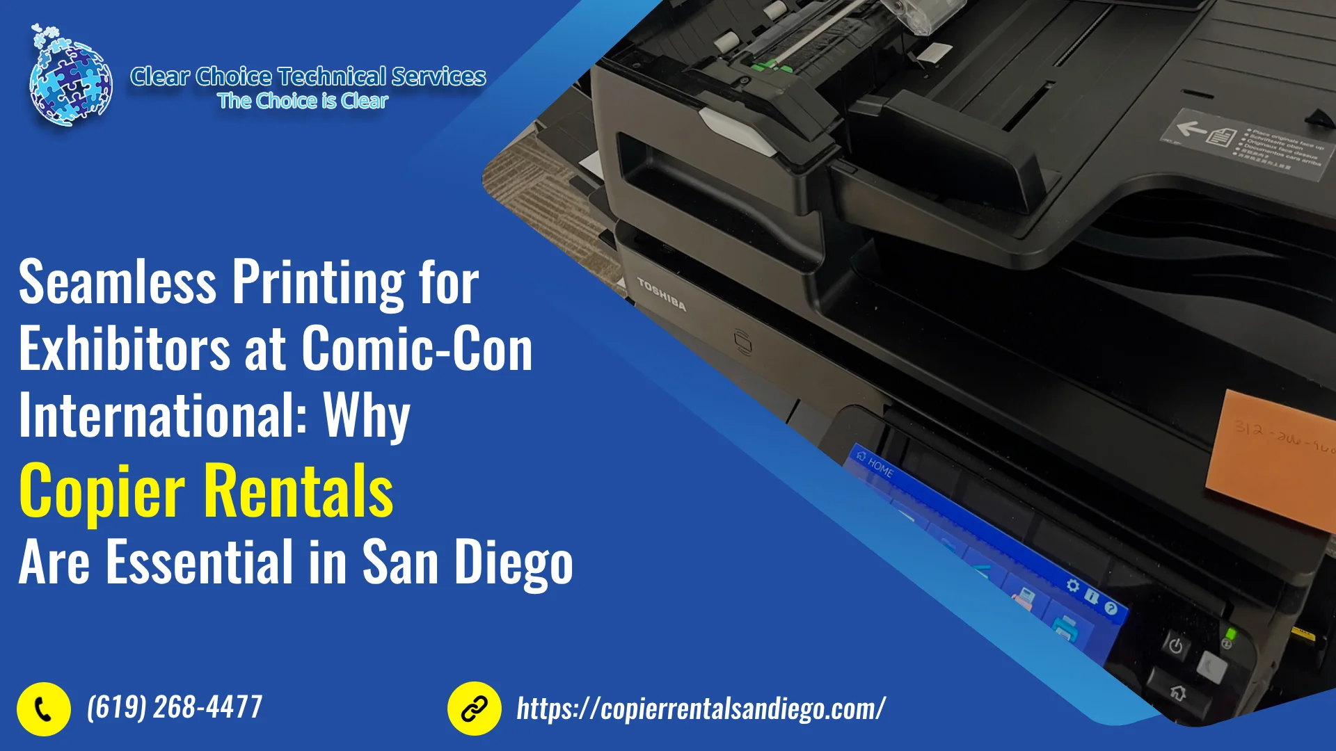 Seamless Printing for Exhibitors at Comic-Con International: Why Copier Rentals Are Essential in San Diego